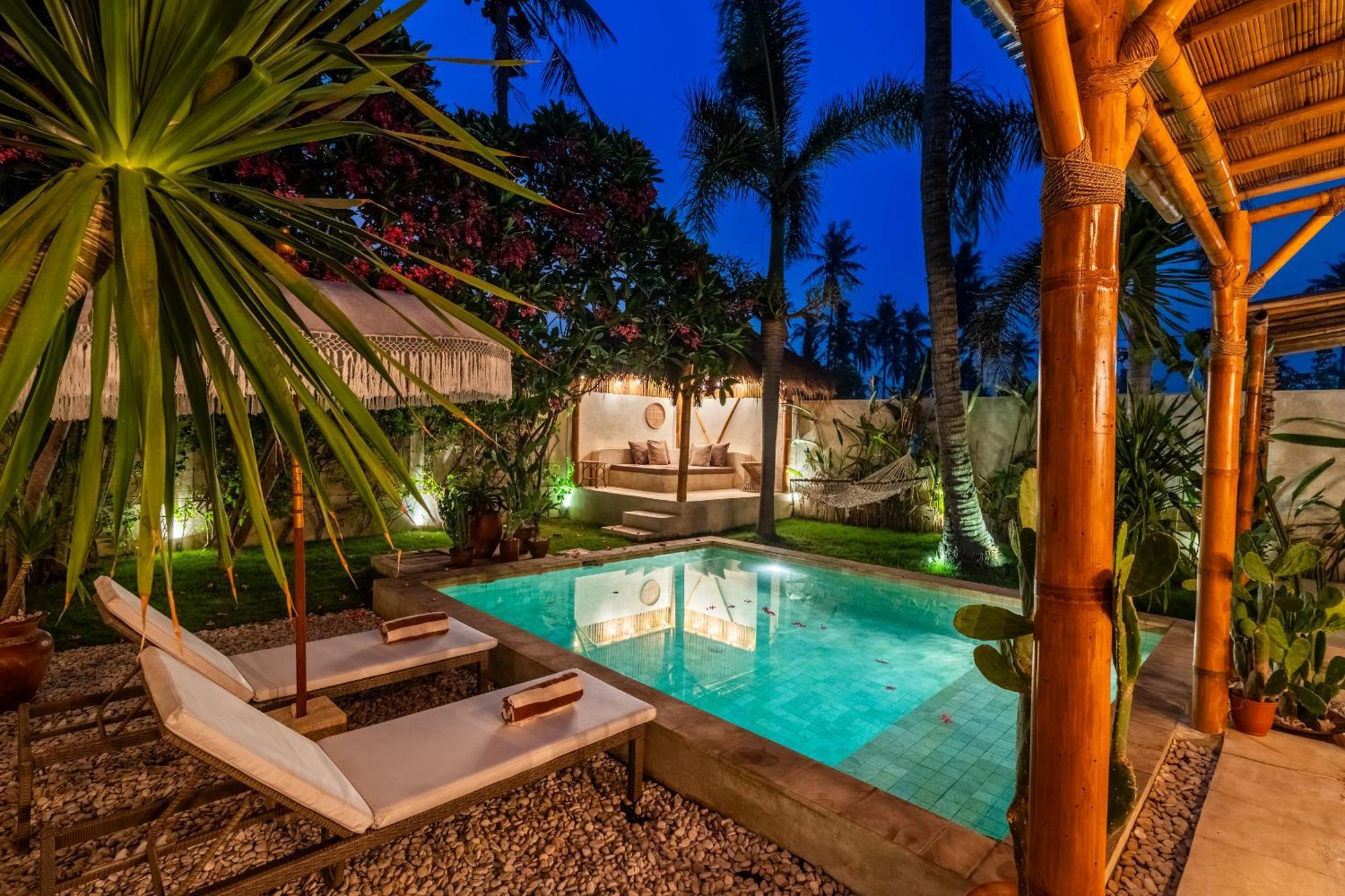 Villa Burung Gili Air Authentic 3-Bedroom Bamboo Villa With Private Pool Экстерьер фото