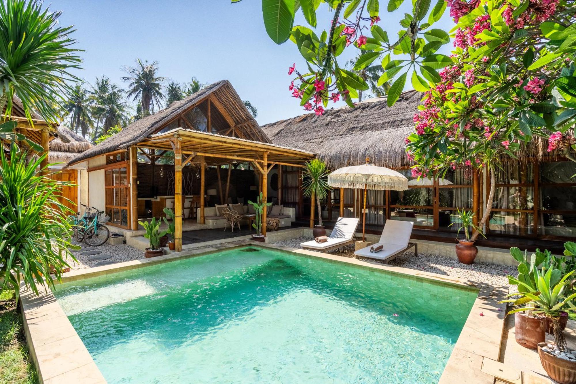 Villa Burung Gili Air Authentic 3-Bedroom Bamboo Villa With Private Pool Экстерьер фото