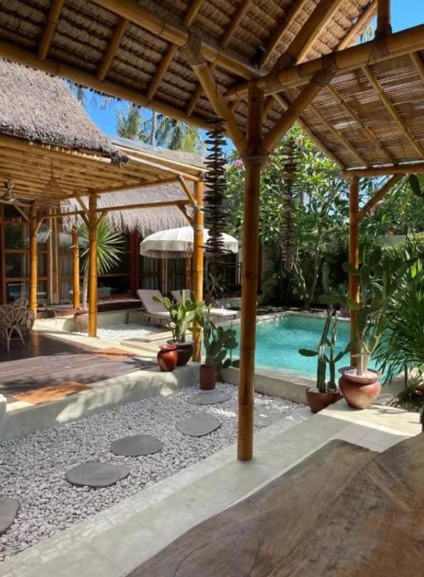 Villa Burung Gili Air Authentic 3-Bedroom Bamboo Villa With Private Pool Экстерьер фото