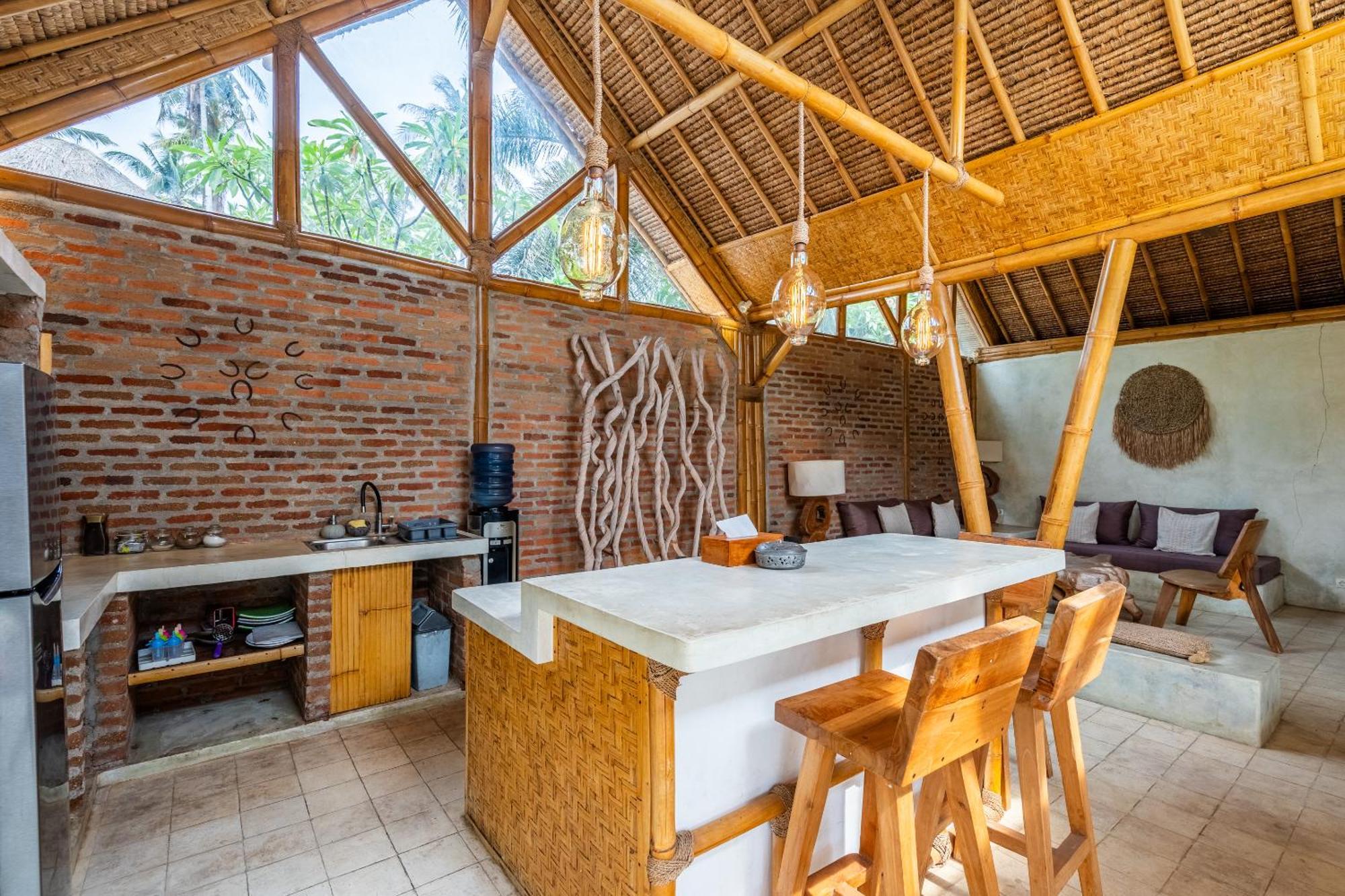 Villa Burung Gili Air Authentic 3-Bedroom Bamboo Villa With Private Pool Экстерьер фото